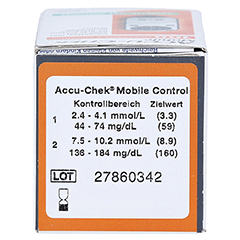 ACCU-CHEK Mobile Testkassette 100 Stck - Oberseite