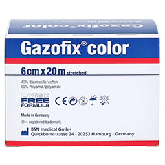 GAZOFIX color Fixierbinde kohsiv 6 cmx20 m pink 1 Stck - Rckseite