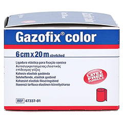 GAZOFIX color Fixierbinde kohsiv 6 cmx20 m pink 1 Stck - Rechte Seite