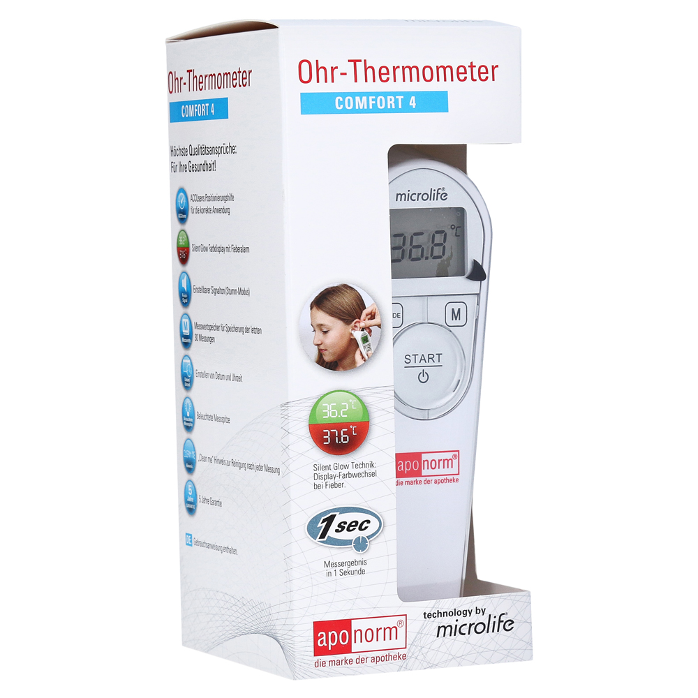 APONORM Fieberthermometer Ohr Comfort 4 1 Stück