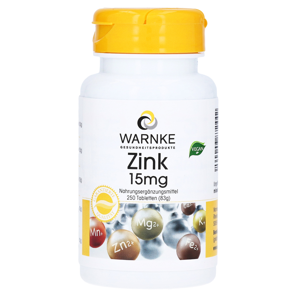 Zink 15 mg Tabletten 250 Stück