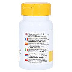 BETA Carotin Kapseln 15 mg natrlich 100 Stck - Rechte Seite