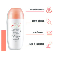 Avne Body Deodorant mit 24h Wirkung 50 Milliliter - Info 1