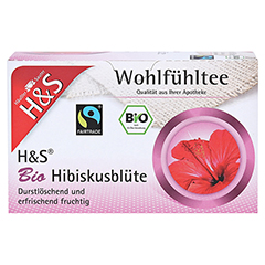 H&S Bio Hibiskusblte Filterbeutel 20x1.75 Gramm - Vorderseite
