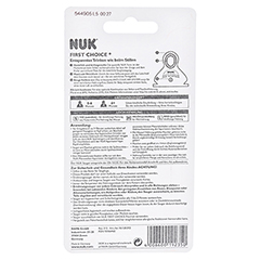NUK First Choice+ Trinksauger Latex Gr.1 S 2 Stck - Rckseite
