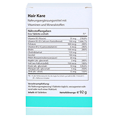 ORTHICA Hair Kare Tabletten 60 Stck - Rckseite