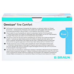 OMNICAN fine Comfort Pen Kanle 31 Gx6 mm a 100 St 1 Packung - Vorderseite