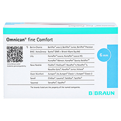OMNICAN fine Comfort Pen Kanle 31 Gx6 mm a 100 St 1 Packung - Rckseite
