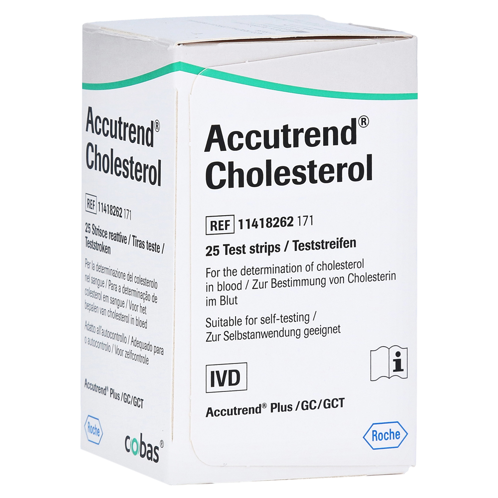 ACCUTREND Cholesterol Teststreifen 25 Stück
