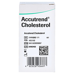 ACCUTREND Cholesterol Teststreifen 25 Stück - Rechte Seite