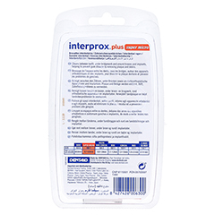 interprox plus super micro orange Interdentalbürste 6 Stück - Rückseite
