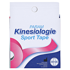 KINESIOLOGIE Sport Tape 5 cmx5 m pink 1 Stück - Rückseite