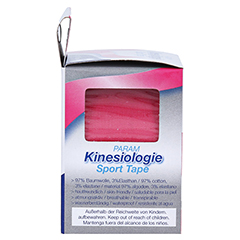 KINESIOLOGIE Sport Tape 5 cmx5 m pink 1 Stück - Linke Seite
