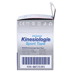 KINESIOLOGIE Sport Tape 5 cmx5 m pink 1 Stück - Rechte Seite