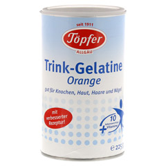 TPFER Trinkgelatine Orange Pulver 225 Gramm