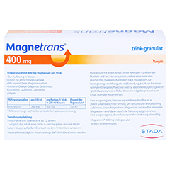 MAGNETRANS 400 mg trink-granulat 50x5.5 Gramm - Rückseite