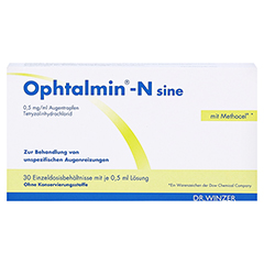 Ophtalmin-N sine Augentropfen 30x0.5 Milliliter - Vorderseite