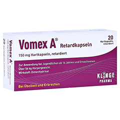 Vomex A Retardkapseln 20 Stück N1