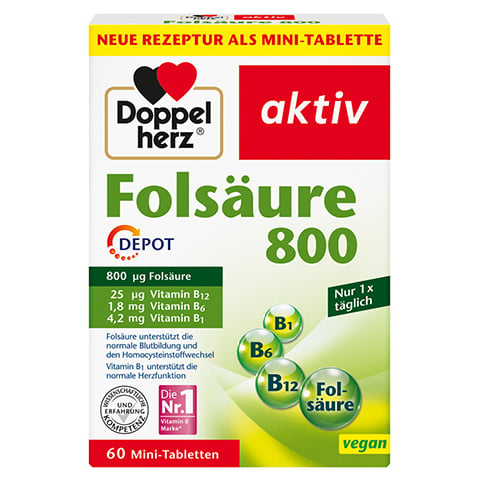 DOPPELHERZ Folsure 800 Depot Tabletten 60 Stck