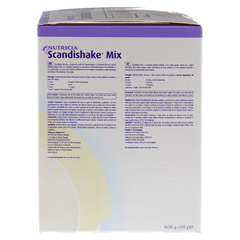 SCANDI Shake Mix Vanille Pulver 6x85 Gramm - Linke Seite