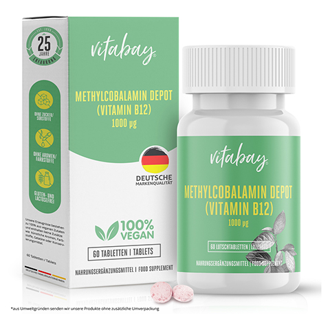 VITAMIN B12 DEPOT 1000 g Methylcobalam.vegan Lut. 60 Stck