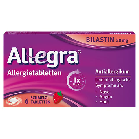Allegra - schnell bei Heuschnupfen & ganzjhrigen Allergien 6 Stck