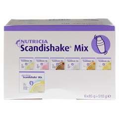 SCANDI Shake Mix Vanille Pulver 6x85 Gramm - Unterseite