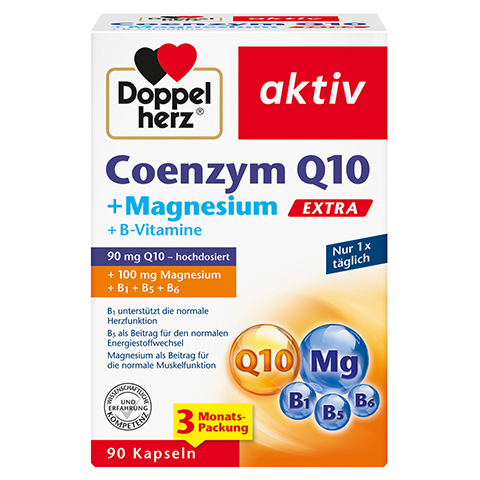 DOPPELHERZ Coenzym Q10 Extra+Magnesium Kapseln 90 Stck