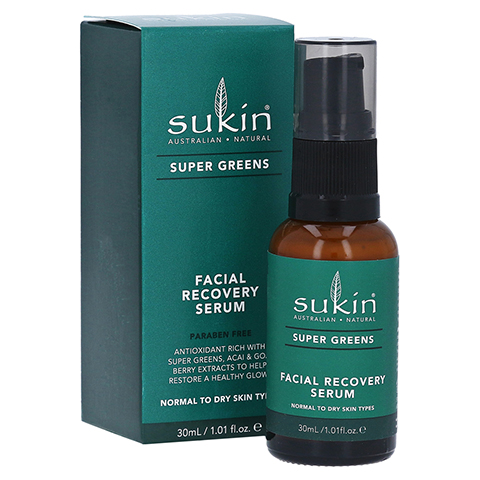 SUKIN Super Greens Facial Recovery Serum 30 Milliliter