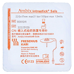 AMBIX Intrastick Safe 22 Gx17 mm 1 Stück - Rückseite