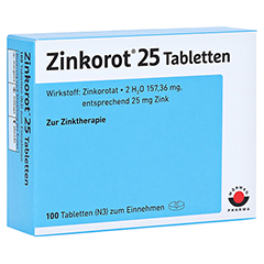 ZINKOROT 25 mg Tabletten 100 Stck N3